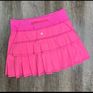 Lululemon Run Pace Setter Skirt in pink size 4 tall.